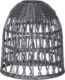 Tmavě šedé ratanové stínítko lampy Knute, Star Trading  (ST092-04)