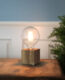 Stolní lampa KUB hnědá, Star Trading - Dekorativní dřevěná lampa s paticí E27. Velmi pěkně vypadá se žárovkami VINTAGE.