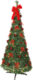 Stromeček POP-UP-TREE s ozdobami a osvětlením červený, 185 cm, Star Trading  (ST603-90)