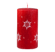Svíčka Ice Nature Red Vánoční 80x150 Unipar - Prémiová vánoční svíčka v matné červené barvě s bílým motivem sněhových vloček. Přírodní vzhled je dotvořen ručně škrábaným povrchem.

Svíčka je bez balení.

Barva: červená s dekorem sněhových vloček
Velikost: velká (80x150 mm)
Doba hoření: 87 hodin
Tvar: válec