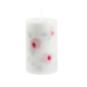 Svíčka Wild Rose Pink 60x100 Unipar - Bílá prémiová svíčka s jemným vzorem růžových růžiček v kombinaci s šedými lístečky. Ideální dárek např. na oslavu Valentýna. 

Svíčka je zabalena do celofánu.

Barva: bílá
Velikost: střední (60x100 mm)
Doba hoření: 40 hodin
Tvar: válec
