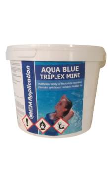 Aqua Blue triplex Mini Multifunkční  minitablety pro úpravu bazénové vody 3 kg  (AB-0008)