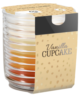 Svíčka vonná Vanilla Cupcake ve skle  (FS-34542)