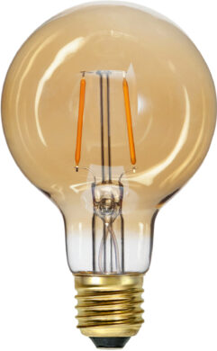 Žárovka LED, E27, G80 Plain Amber, Star Trading  (ST355-50-1)