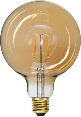 Žárovka LED, E27, G125 Plain Amber, Star Trading  (ST355-52)