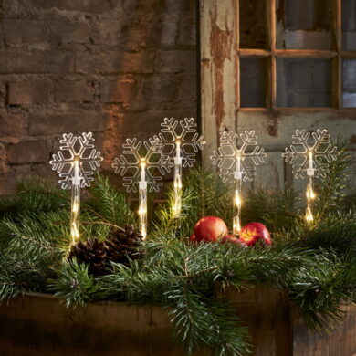 Vánoční dekorace Wandy vločky, venkovní, 5x3 LED, Star Trading  (ST857-26)
