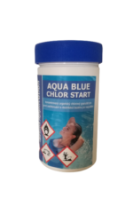Aqua Blue Chlor Start - přípravek k rychlému zachlorování 5 kg - Rychle rozpustná chlorová chemie v podobě granulí, určená pro první zachlorování bazénu na začátku sezóny, popřípadě pro rychlou dezinfekci bazénové vody při zvýšené koncentraci, na což však mnohem lépe poslouží šok přípravek. Produkt obsahuje 55% aktivního chloru.