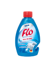 FLO DISHWASHERCLEANER čistič myčky 250 ml - Čistič myček Flo All in One 250 ml dokonale odstraňuje mastnotu, nečistoty a další usazeniny z myček nádobí a čistí těžko dostupná místa. Kromě toho neutralizuje nepříjemné pachy.
