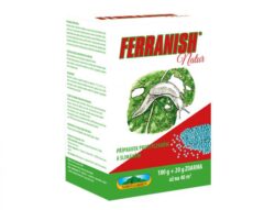 Ferranish Natur 180 + 20 g zdarma - Moluskocid ve formě granulované návnady k přímému použití k ochraně zeleniny a ovocných rostlin (zelí, salátu, bobulovin, révy vinné, jahodníku aj.), trávníků, květin k řezu a okrasných rostlin proti slimákům a plzákům.