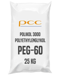 POLIkol 3000 - PEG-60 šupiny 25 kg - POLIkol 3000 (dal nzev - Polyethylenglykol, t znm jako polyethylenoxid nebo polyoxyethylen, Polyethylene glycol 3000, PEG-60) ve form upin (vloek) pat do skupiny polyoxyethylenglykol (PEG), jejich prmrn molekulov hmotnost je 3000. Tento produkt tvo voskov vloky, kter maj barvu od bl po svtle lutou. Bod tuhnut vrobku je zhruba 55 C. Produkt je voln rozpustn v ethyletheru, chloroformu, nzkoalkoholickch alkoholech a ve vod. 

Velk vhoda u PEGu ve form vloek je snadn dvkovn, skladovn a absenci nklad spojench s ohevem skladovan ndre.

Produkt je pouze na dotaz a celkov cena, vetn dopravy, se kalkuluje individiuln.  

Prodej ve 25kg pytlch.



