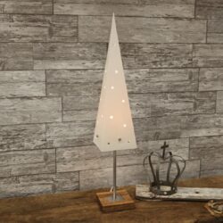 Dekorace Top, Star Trading - Elegantní stolní lampa 60 cm vysoká ve tvaru kužele na dřevěným podstavci. Jednoduchý skandinávský styl v kombinaci s elegantními prvky dodá vašemu interiéru nebývalou krásu.
