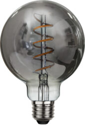 Žárovka LED, E27, G95 Decoled Spiral Smoke, Star Trading - LED lampa pro dekorativní účely. Sklo má kouřovou barvu, která dodává teplý a měkký lesk. Lampa je kompatibilní se stmívačem a má patici E27.