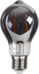 Žárovka LED, E27, TA60 Plain Smoke, Star Trading - Dekoran LED svtidlo z kouovho skla s teplm blm svtlem. Lampa m patici E27.

