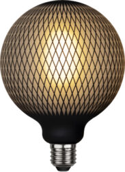 Žárovka LED dekorativní, E27, G125 Graphic, 180 lm, Star Trading - Graphic Dot je dekorativní LED svítidlo s grafickým vzorem. Lampa má teplou bílou záři, je kompatibilní se stmívačem a má patici E27.