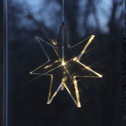 Hvězda Karla, Star Trading - Velmi pkn vypadajc dekorace ve tvaru hvzdy s LED osvtlenm. Ideln pro mont do okna. Napjen 230V.