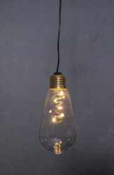 Světelná dekorace Glow průhledná, Star Trading - Dekorativn LED lampa v nejmodernjm tvaru. Technologie DEW DROP - kapka rosy. Napjen z baterie.