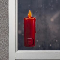 Vánoční okenní dekorace Windo svíčka - Ndhern vnon okenn dekorace, kterou lze pipevnit na okno nebo na jin hladk a ist povrch. Obrzek ve tvarus svky, kter krsn z. Jedn se o LED diodu, kter vytv pjemn osvtlen v okn. K dispozici je dotykov tlatko s asovaem. 

Vyzdobte si svj domov pro vnon as.
