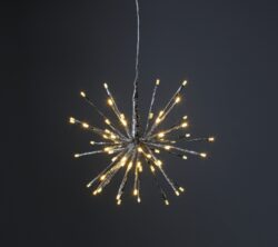 Venkovní dekorace ohňostroj Firework průměr 30 cm, 64 LED, Star Trading - Venkovní dekorace ve tvaru ohňostroje FIREWORK. Barva světla: teplá bílá. Dekorace přizpůsobená povětrnostním podmínkám: IP44.