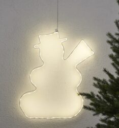 Venkovní dekorace Lumiwall sněhulák, Star Trading - Zvsn dekorace v podob snhulka, vysok 50 cm, s LED osvtlenm. Tepl svtl barva. V okn to vypad hezky. Dekorace pizpsoben vnjm podmnkm: IP44.